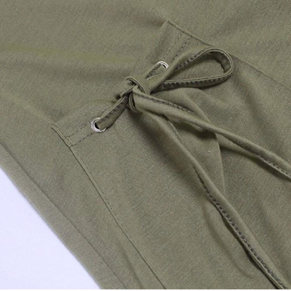 Olive Pocket T Shirt Dress/Undershirt Combination - Picture 2 of 6